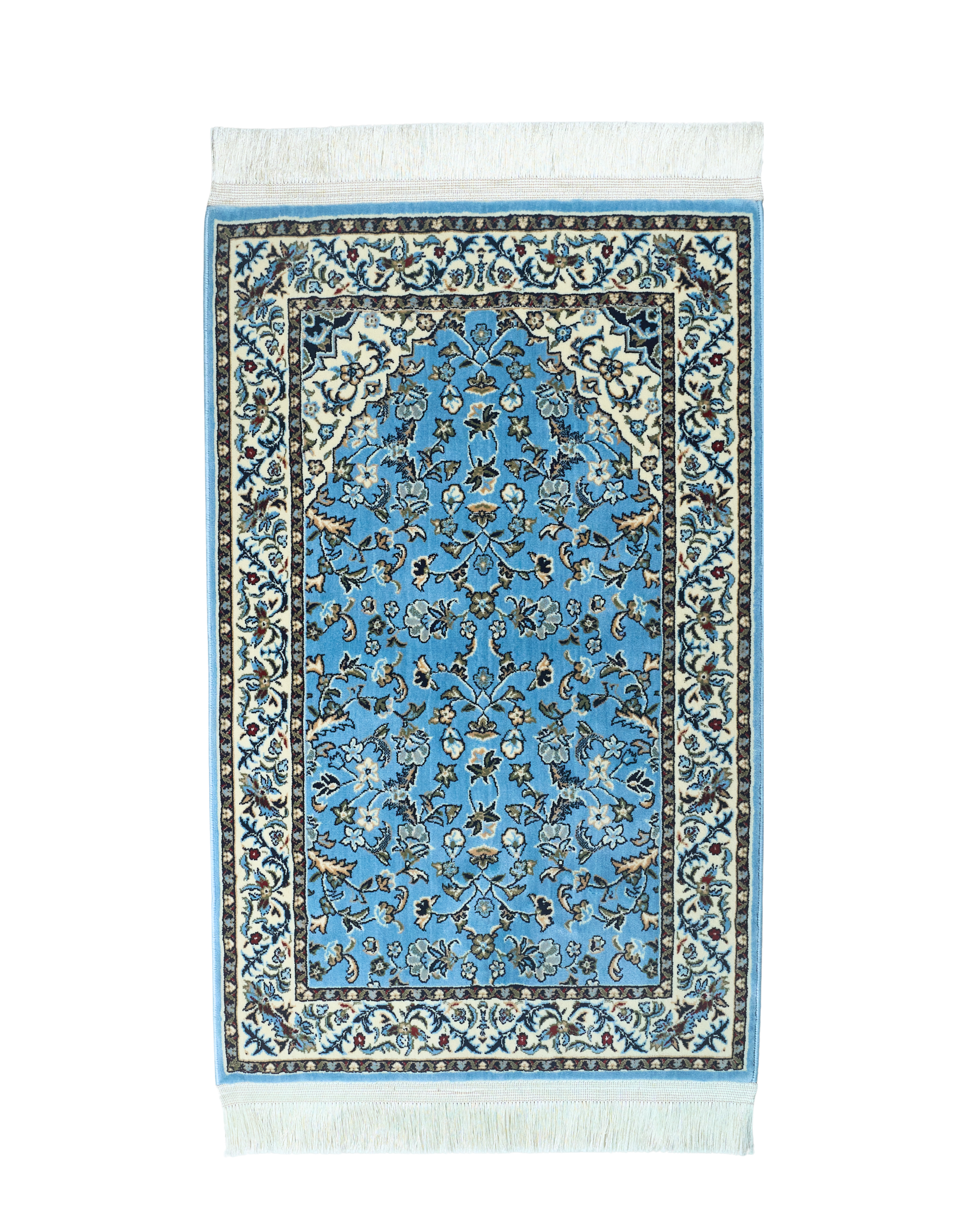 RW 002 Rawdah Standard Prayer Mat 8mm - Light Blue