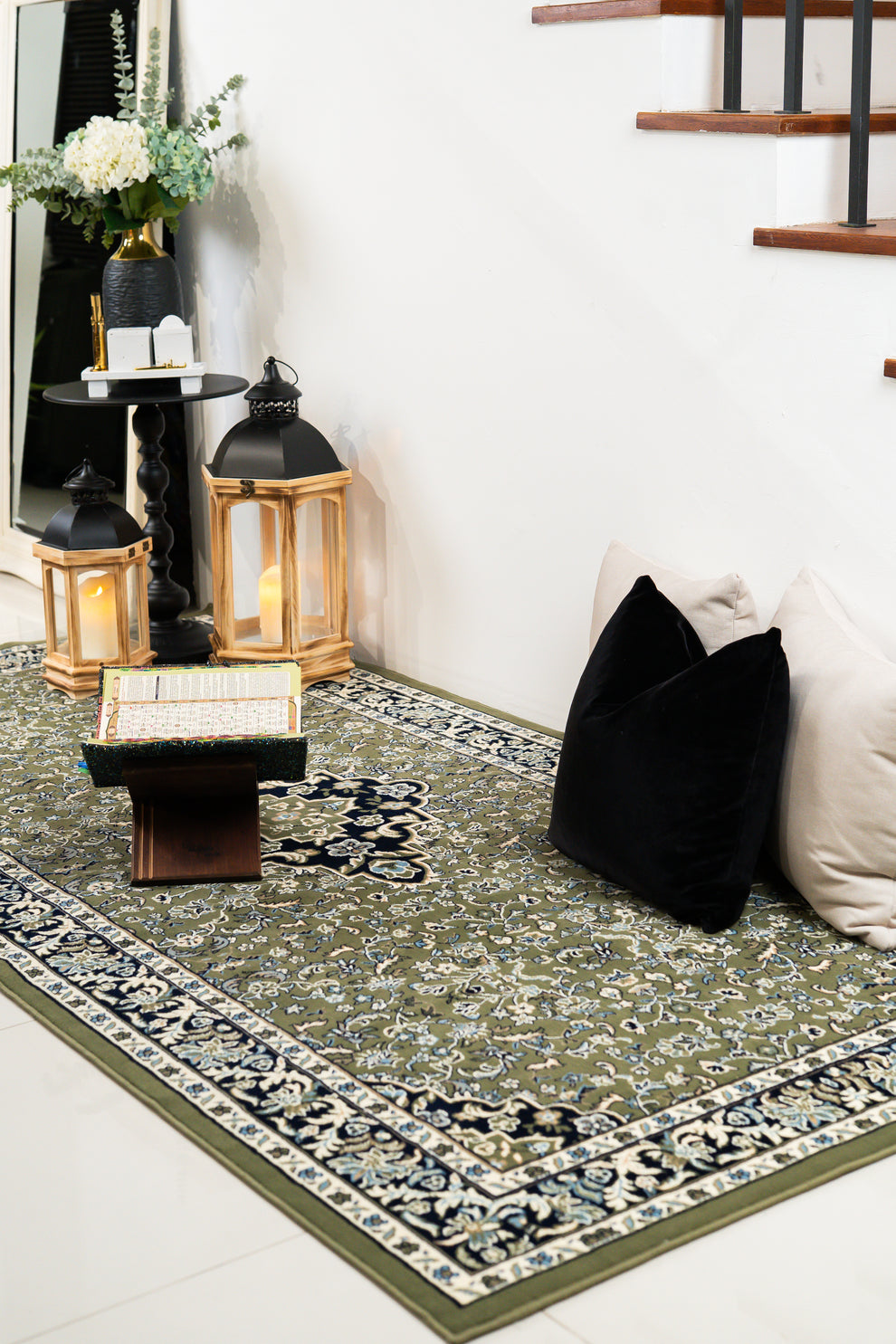 MR601 Green Raudah Mosque Roll 8mm – Zahra Prayer mat