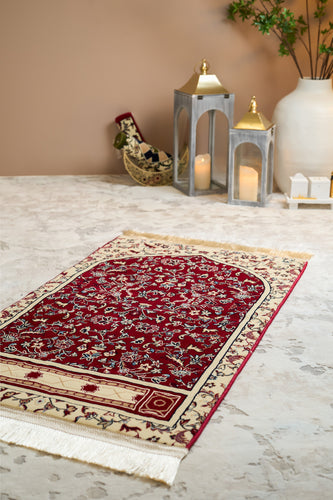 MEB 002 Mehrab Standard Prayer Mat 8mm - Red