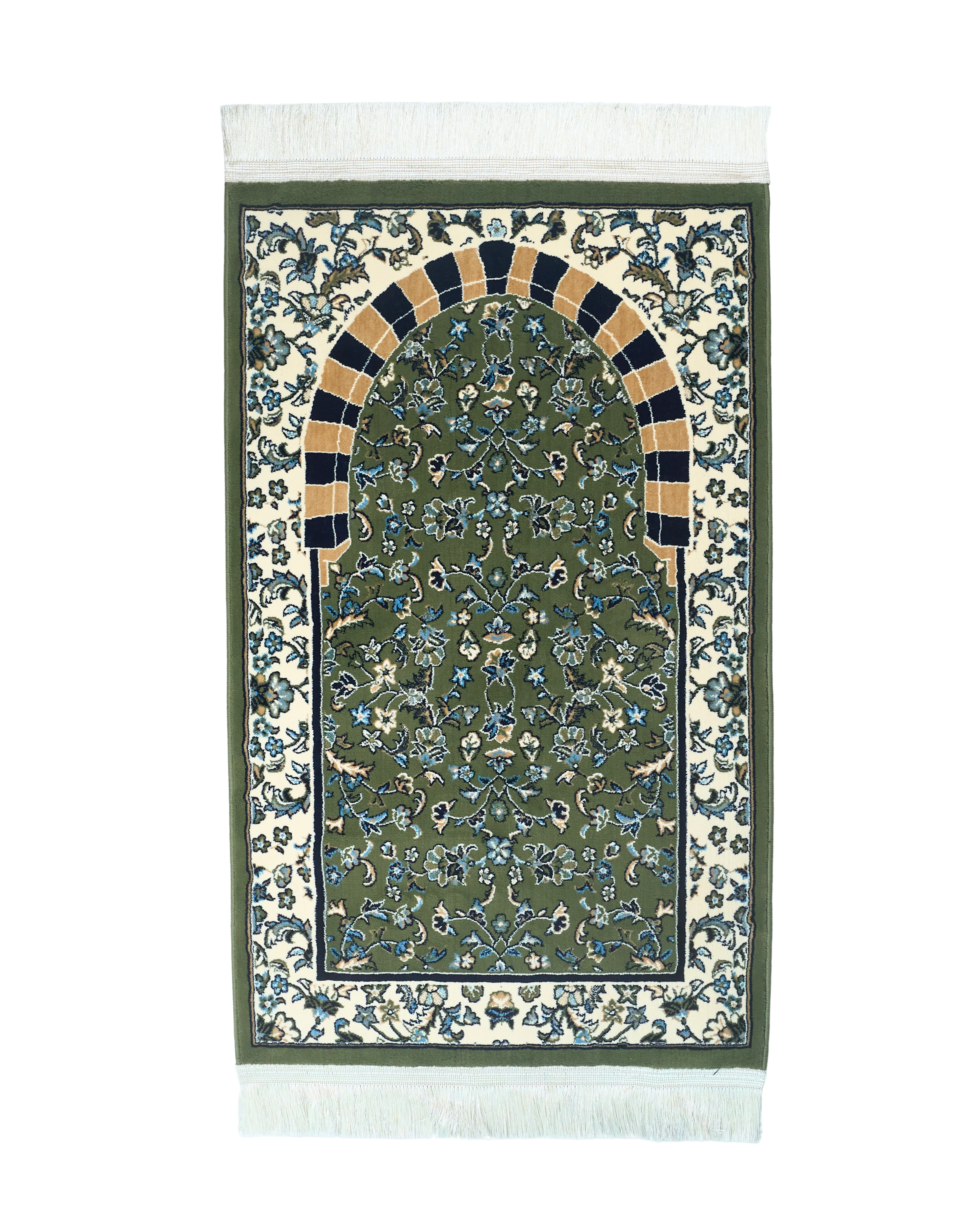 MEB 003 Mehrab Standard Prayer Mat 8mm - Green