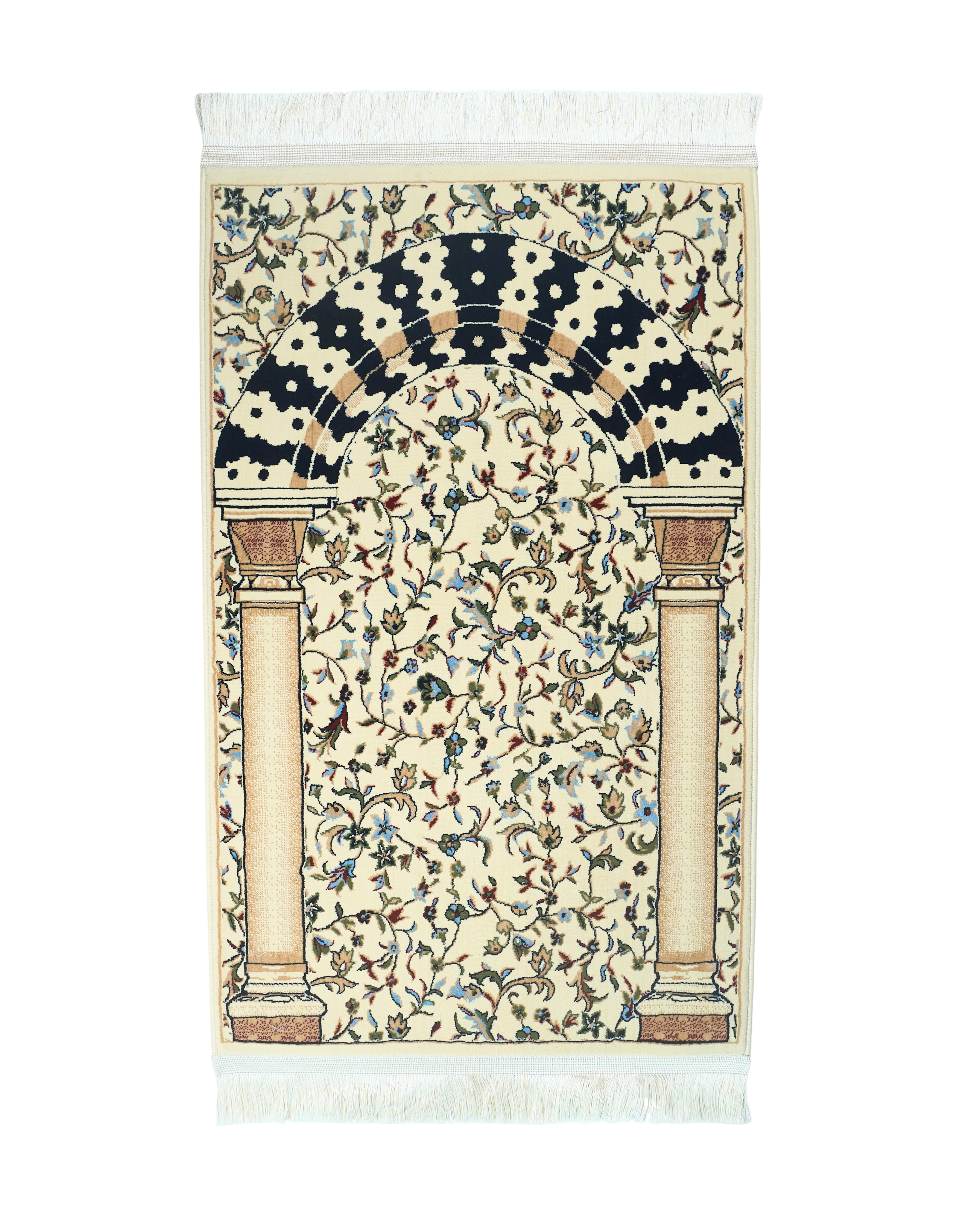 MEB 004 Mehrab Standard Prayer Mat 8mm - Cream