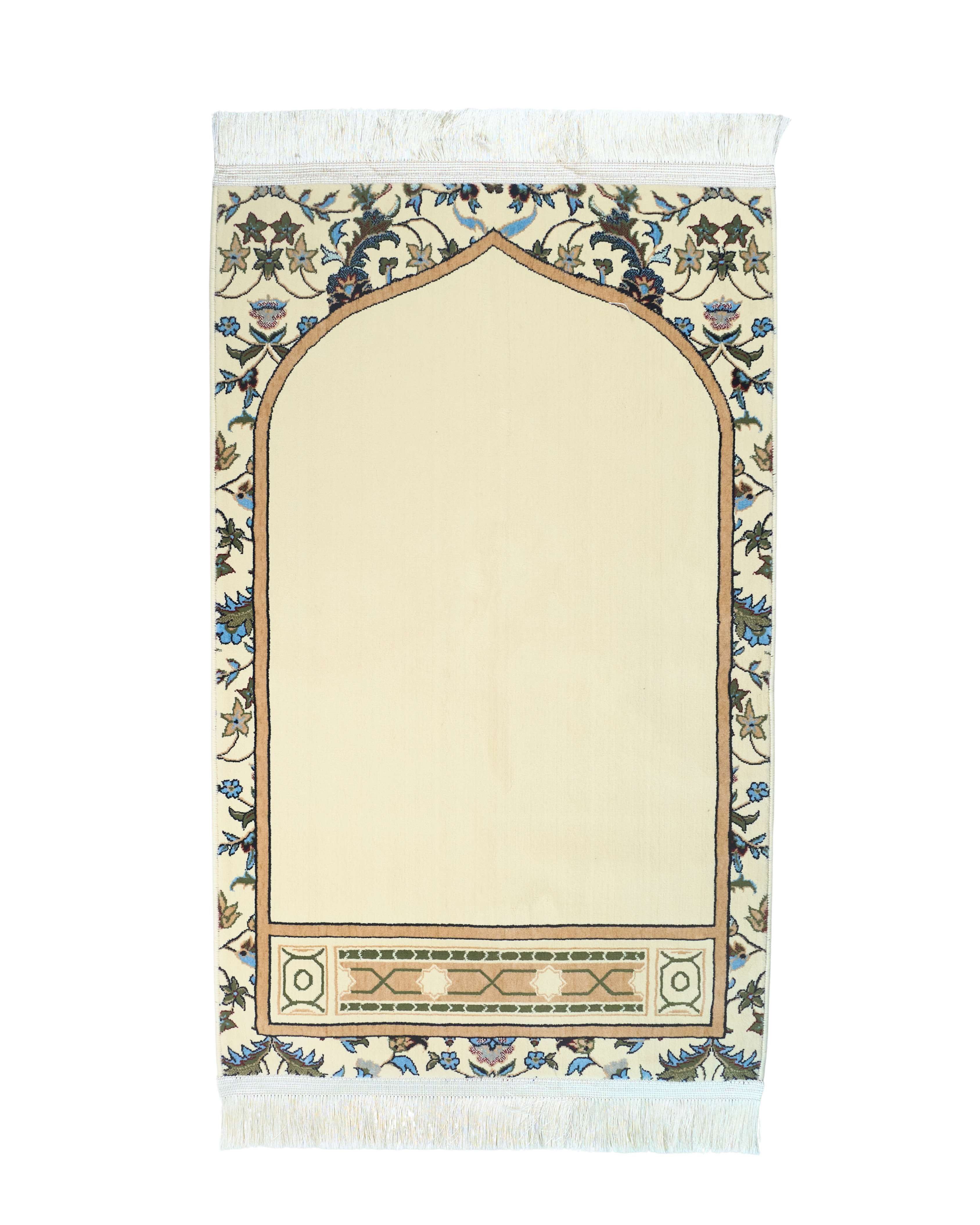 MEB 001 Mehrab Standard Prayer Mat 8mm - Cream