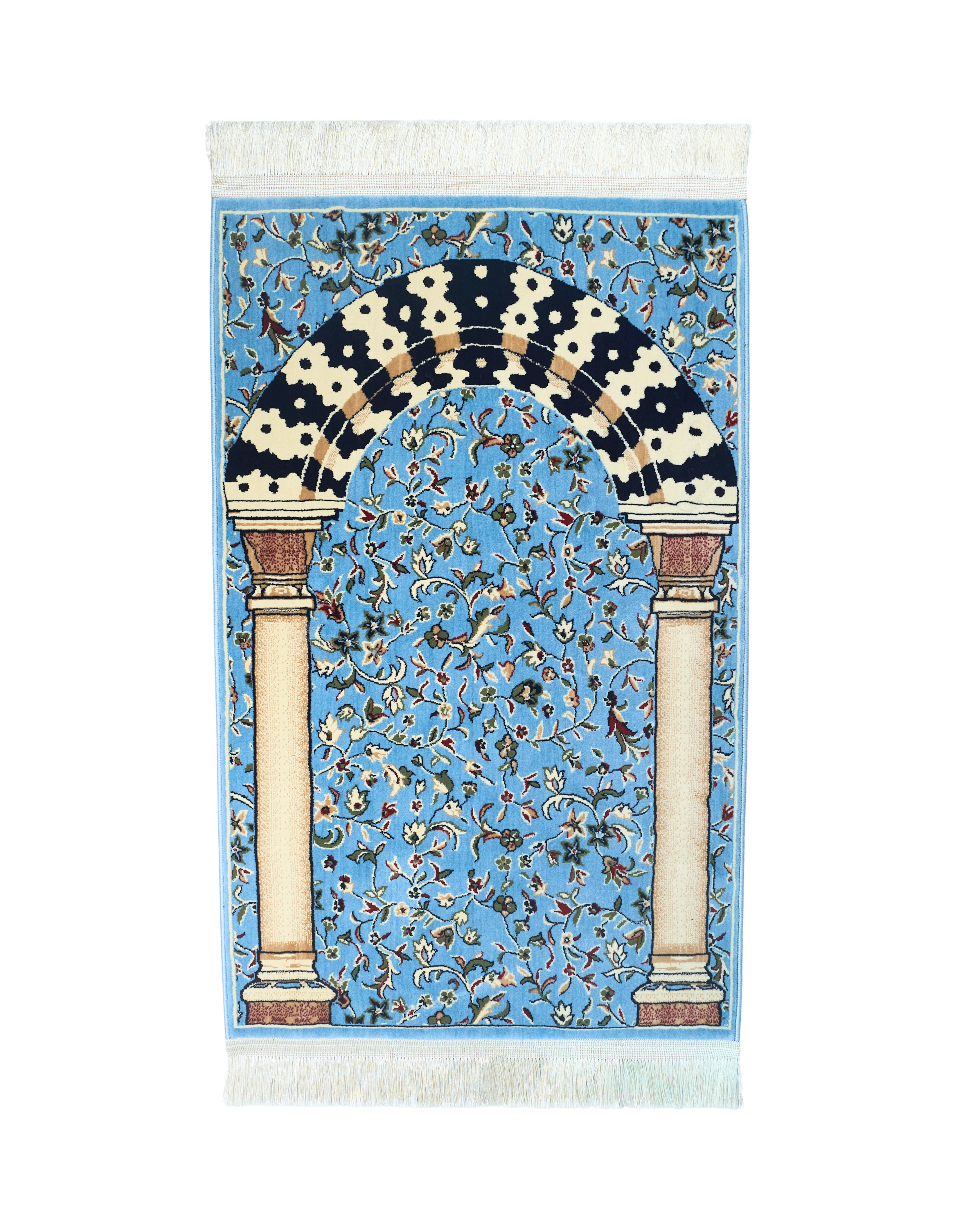MEB 004 Mehrab Standard Prayer Mat 8mm - Light Blue