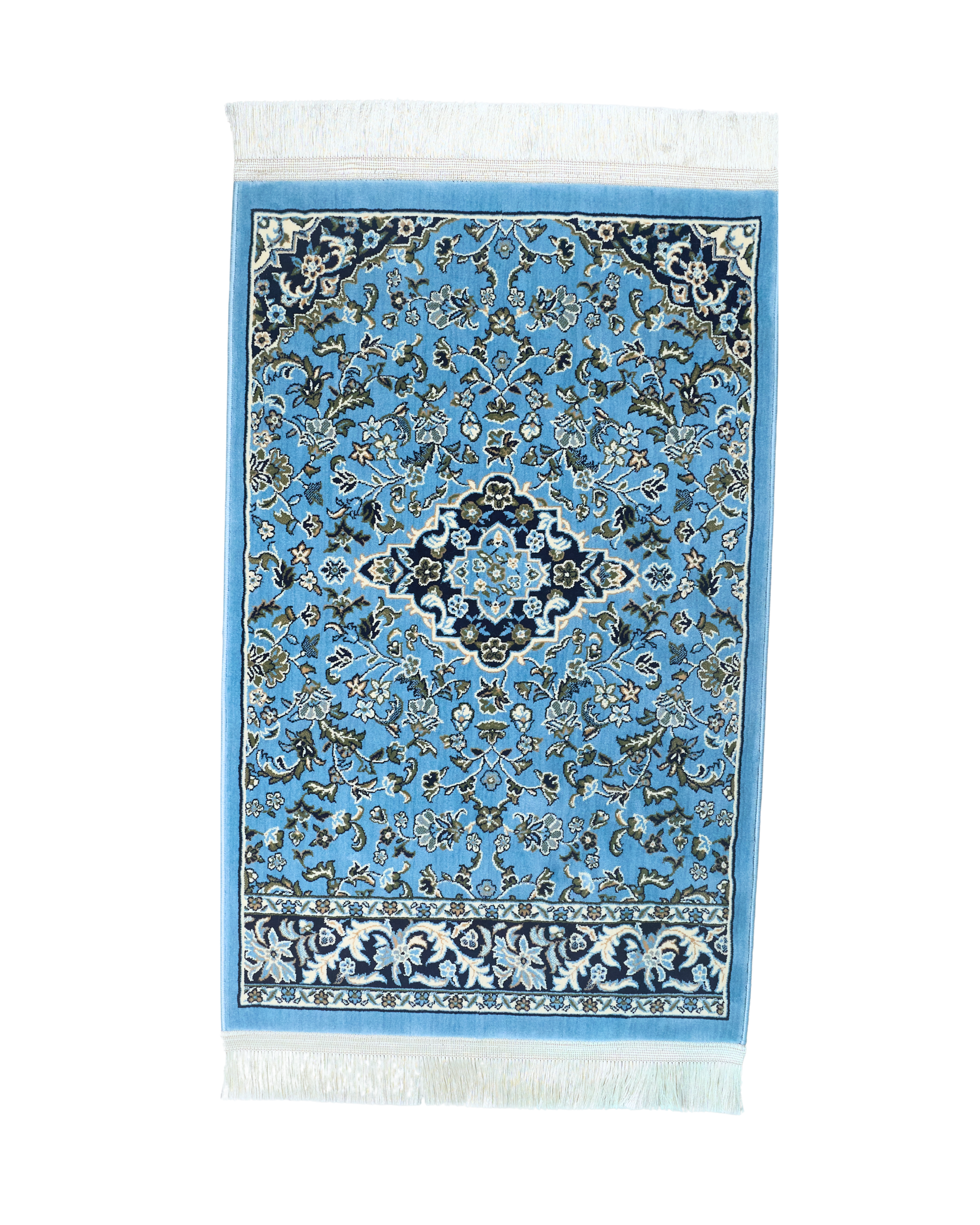 RW 001 Rawdah Standard Prayer Mat 8mm - Light Blue