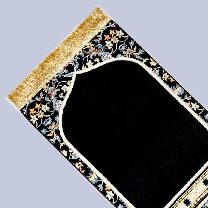 MEB 001 Mehrab Standard Prayer Mat 8mm - Black