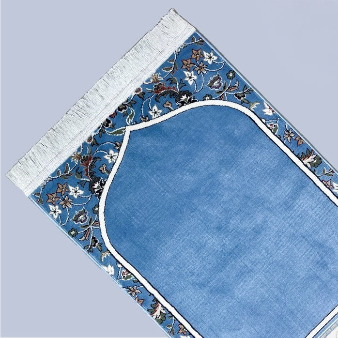 MEB 001 Mehrab Standard Prayer Mat 8mm - Light Blue