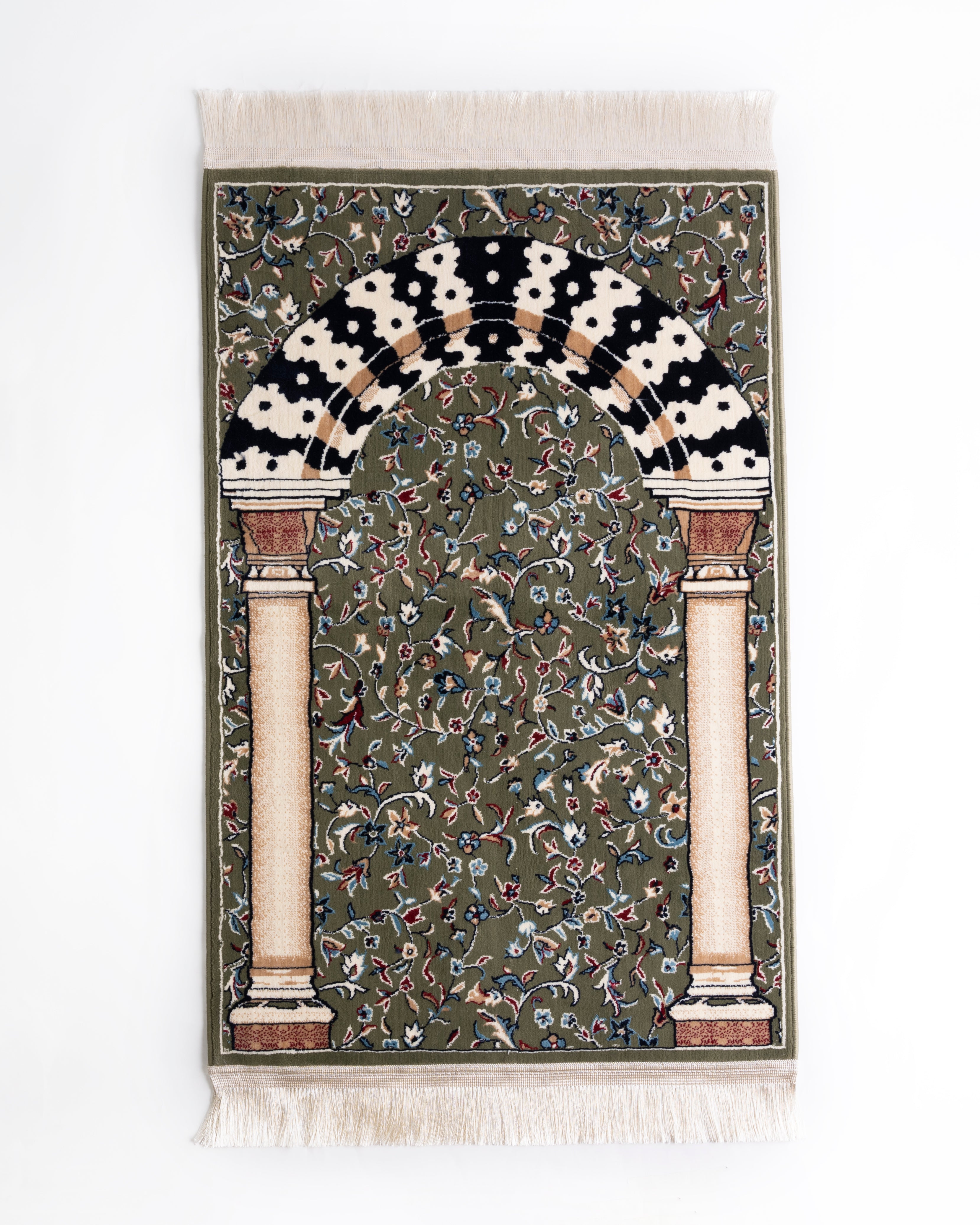 MEB 004 Mehrab Standard Prayer Mat 8mm - Green
