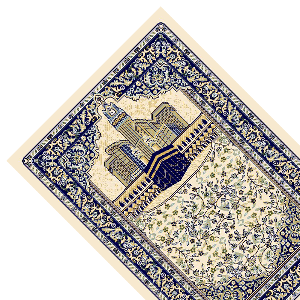 MEC 004 Kaabah Prayer Mat 8mm - Cream