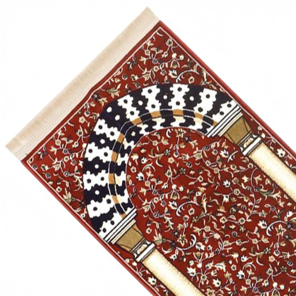 MEB 004 Mehrab Standard Prayer Mat 8mm - Red